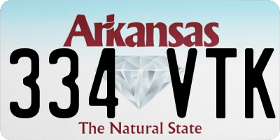 AR license plate 334VTK