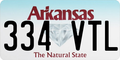 AR license plate 334VTL