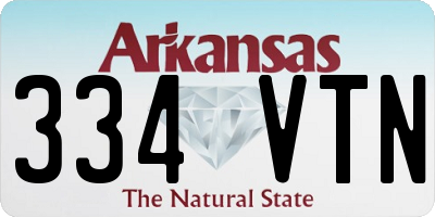 AR license plate 334VTN