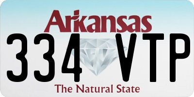 AR license plate 334VTP