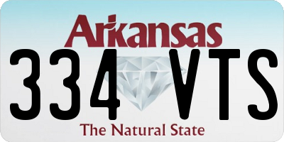AR license plate 334VTS