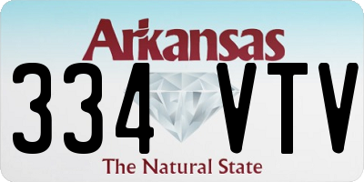 AR license plate 334VTV