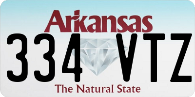 AR license plate 334VTZ