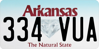 AR license plate 334VUA