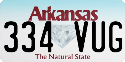 AR license plate 334VUG