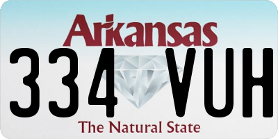 AR license plate 334VUH