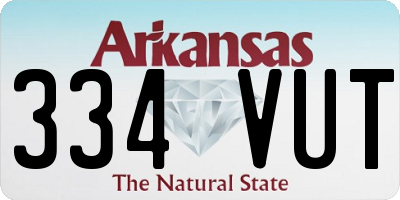 AR license plate 334VUT