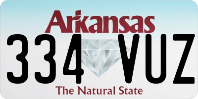 AR license plate 334VUZ