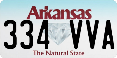 AR license plate 334VVA