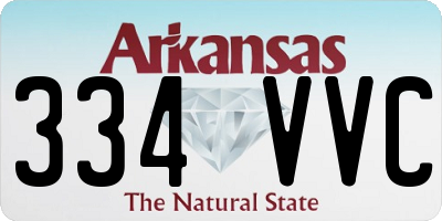 AR license plate 334VVC