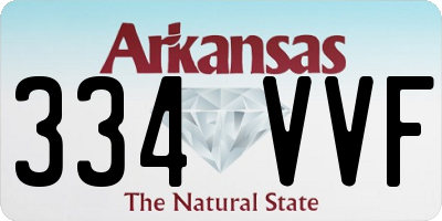 AR license plate 334VVF