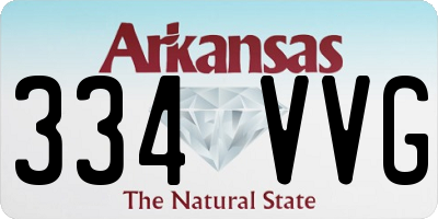 AR license plate 334VVG
