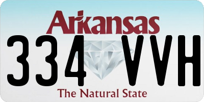 AR license plate 334VVH