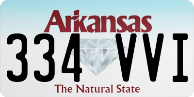 AR license plate 334VVI
