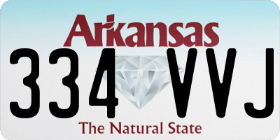 AR license plate 334VVJ