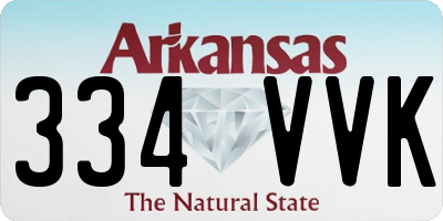 AR license plate 334VVK
