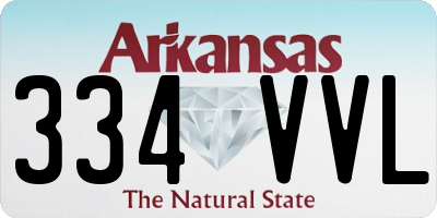AR license plate 334VVL