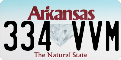 AR license plate 334VVM