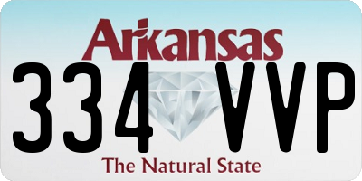 AR license plate 334VVP