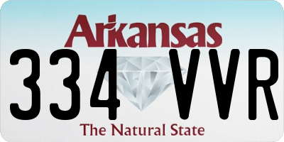 AR license plate 334VVR