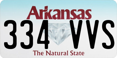 AR license plate 334VVS