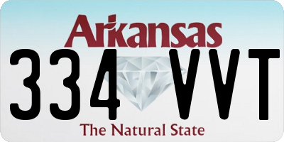 AR license plate 334VVT
