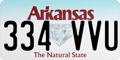 AR license plate 334VVU