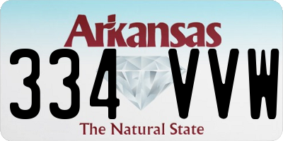 AR license plate 334VVW