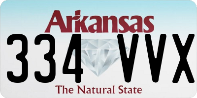 AR license plate 334VVX
