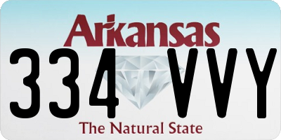 AR license plate 334VVY