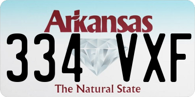 AR license plate 334VXF