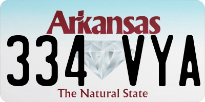 AR license plate 334VYA