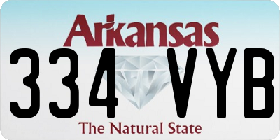 AR license plate 334VYB