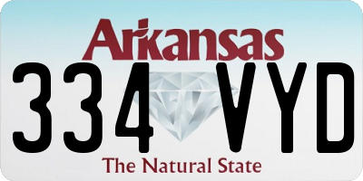 AR license plate 334VYD