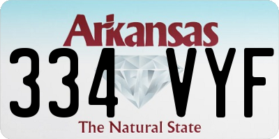 AR license plate 334VYF