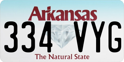 AR license plate 334VYG