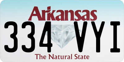 AR license plate 334VYI