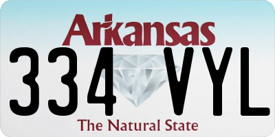 AR license plate 334VYL