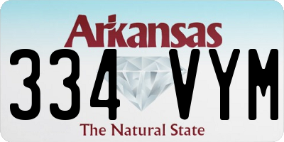 AR license plate 334VYM