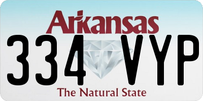 AR license plate 334VYP