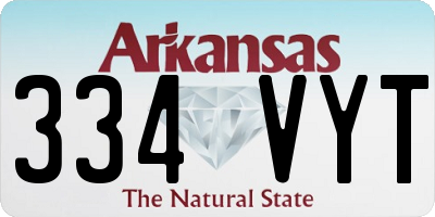 AR license plate 334VYT