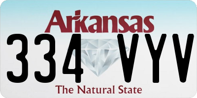 AR license plate 334VYV