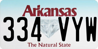 AR license plate 334VYW