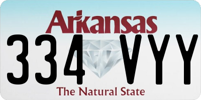 AR license plate 334VYY