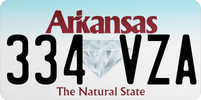 AR license plate 334VZA