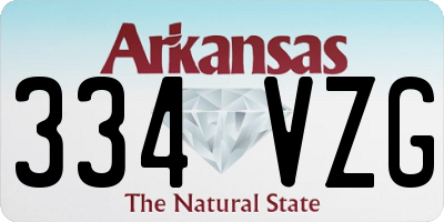 AR license plate 334VZG
