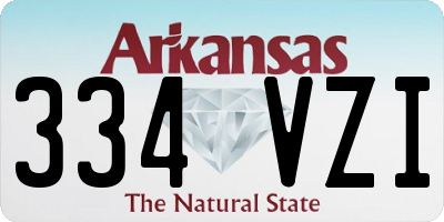 AR license plate 334VZI