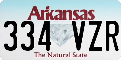 AR license plate 334VZR
