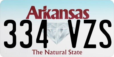 AR license plate 334VZS