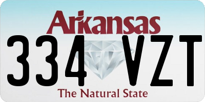 AR license plate 334VZT